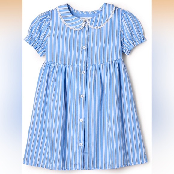 Other - NWT Blue & white striped cotton dress with Peter Pan collar- preppy- old money